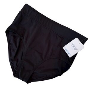 DOLPHIN SWIMWEAR AquaShape black swim bottoms Size Large **NEW**